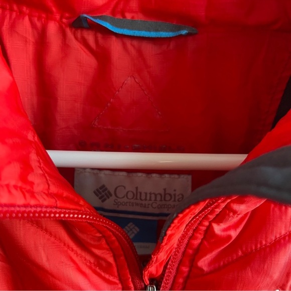 Columbia Red Quilted Jacket Omni Shield - Picture 8 of 10